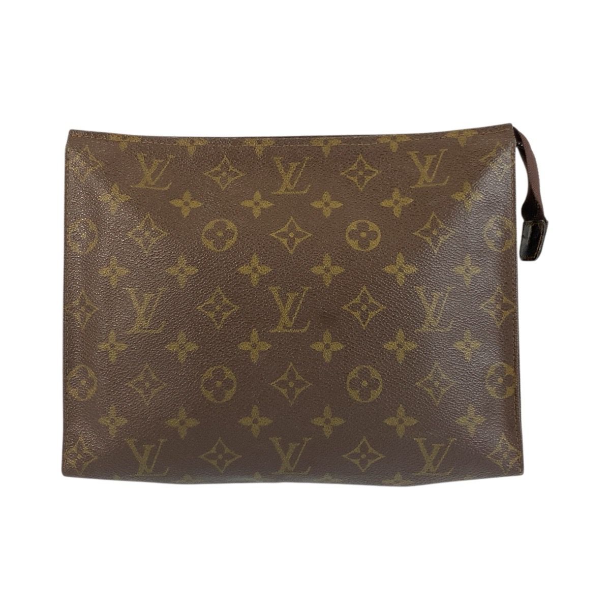 LOUIS VUITTON ルイヴィトン ヴィンテージ モノグラム ポッシュ トワレット ブラウン M 47542 クラッチバッグ ポーチ メンズ 506195