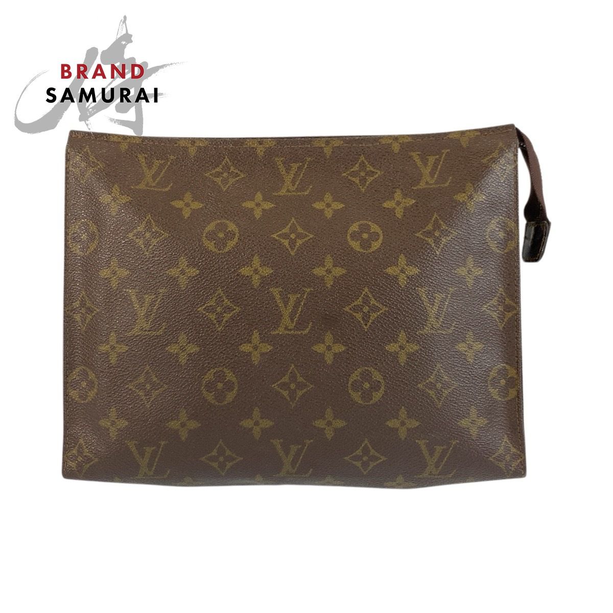 LOUIS VUITTON ルイヴィトン ヴィンテージ モノグラム ポッシュ トワレット ブラウン M 47542 クラッチバッグ ポーチ メンズ 506195