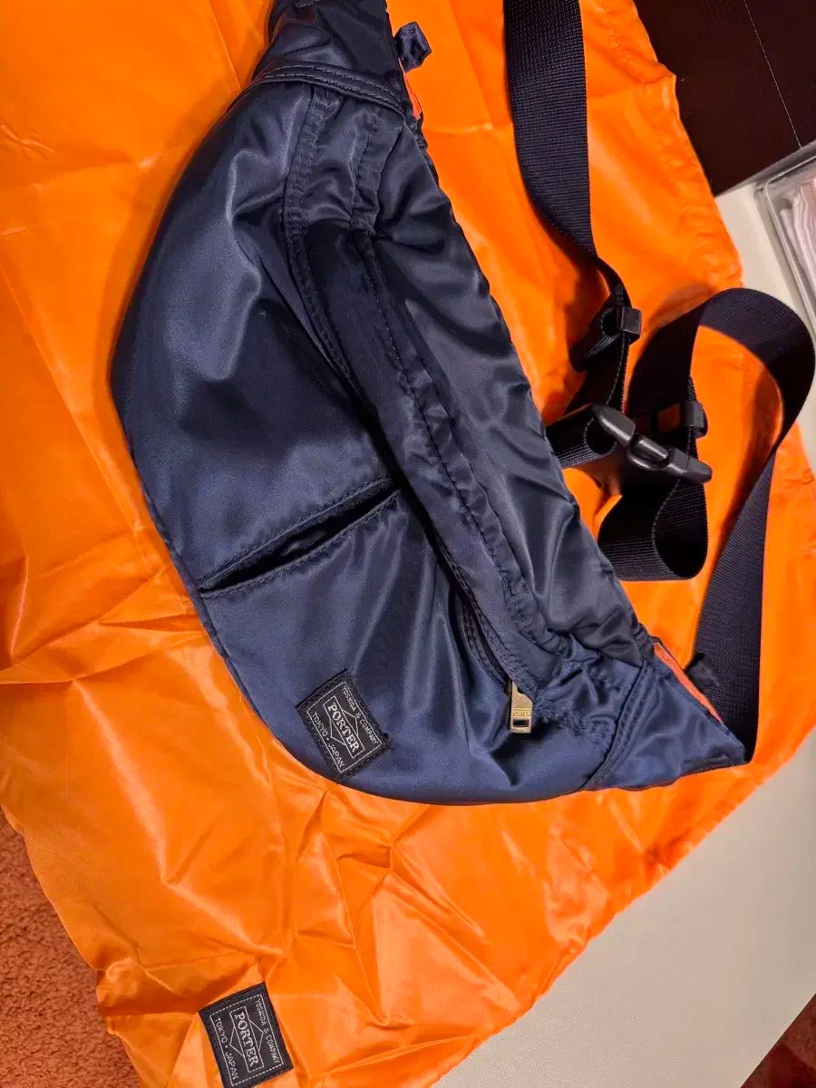 ポーター タンカー ウェストバッグ ヒップバッグ ネイビー スモール