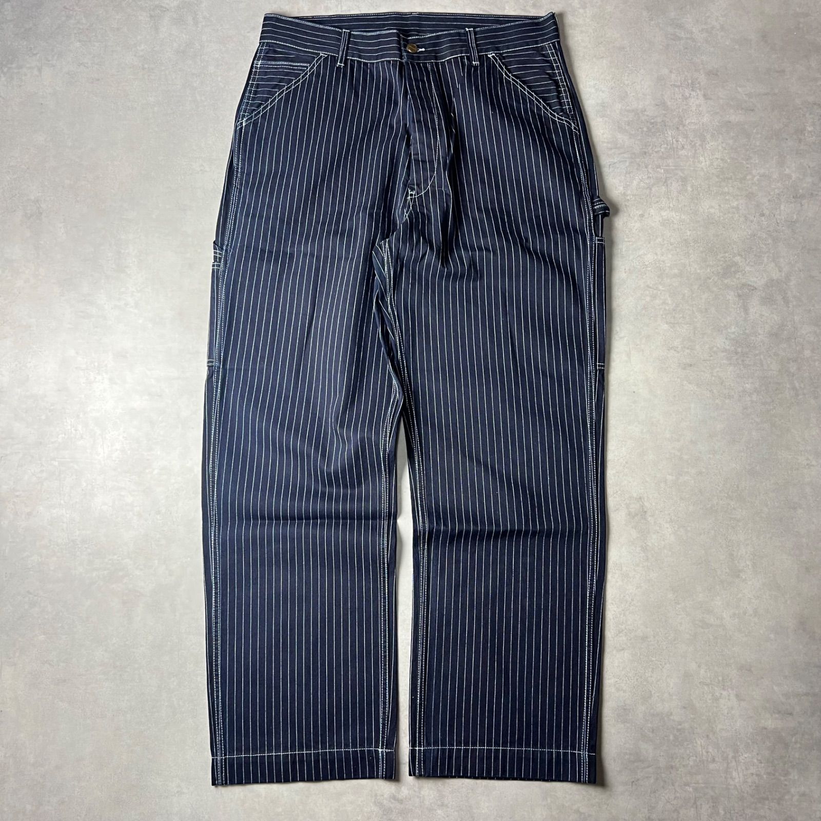 🟥新品未使用🟥 ウォバッシュ ワイド ストレート パンツ ヒッコリー