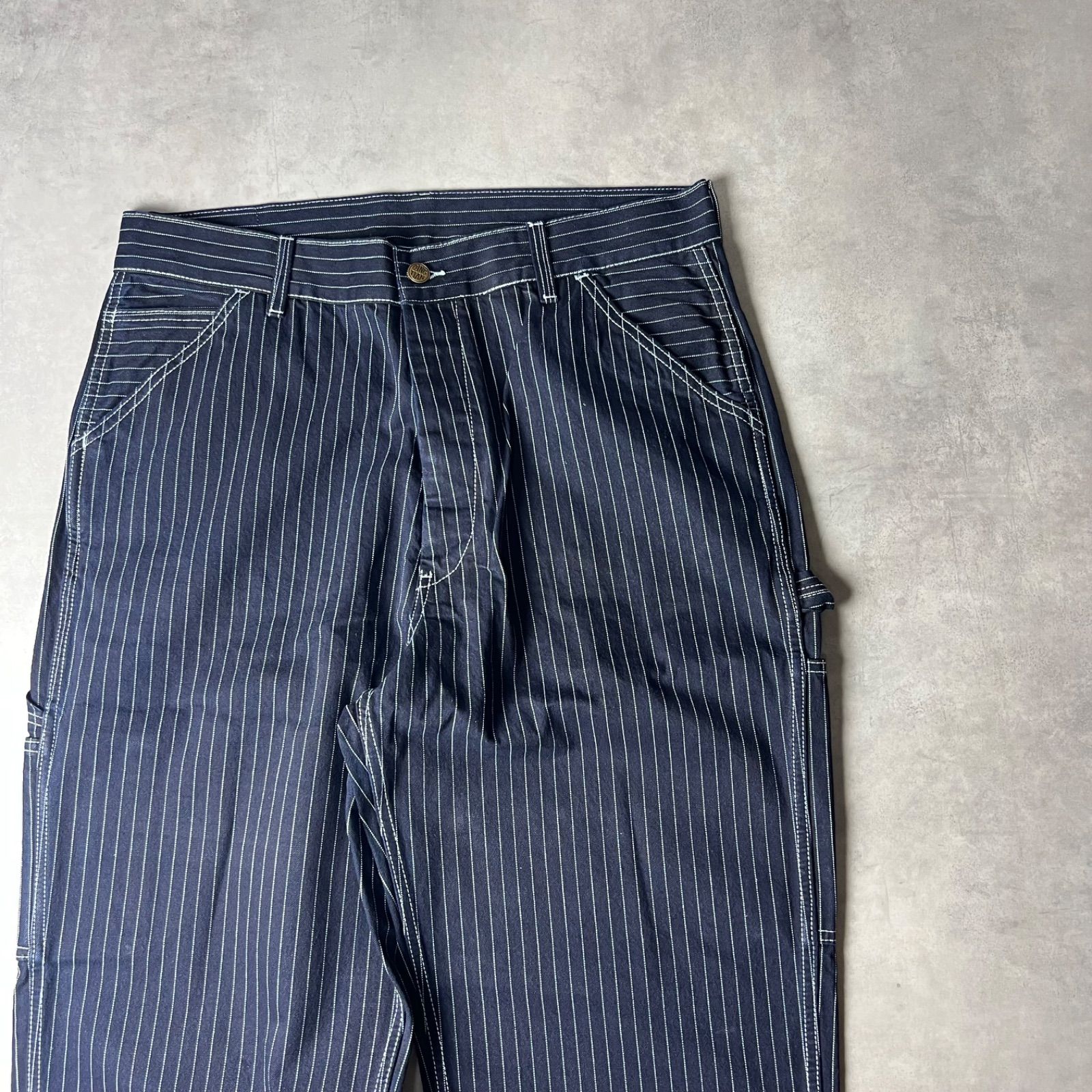 🟥新品未使用🟥 ウォバッシュ ワイド ストレート パンツ ヒッコリー