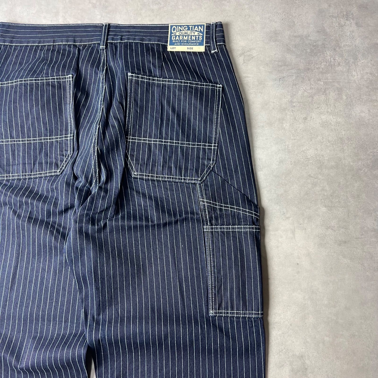 🟥新品未使用🟥 ウォバッシュ ワイド ストレート パンツ ヒッコリー