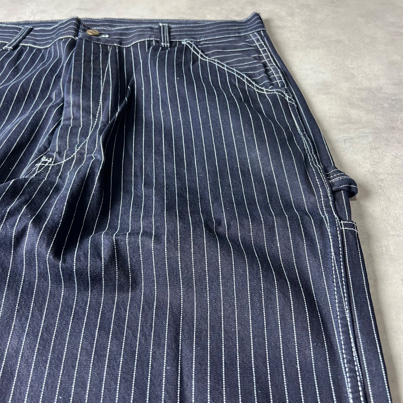 🟥新品未使用🟥 ウォバッシュ ワイド ストレート パンツ ヒッコリー