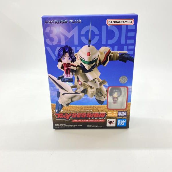 中古】バンダイ TINY SESSION YF-19(イサム・ダイソン機) with ミュン