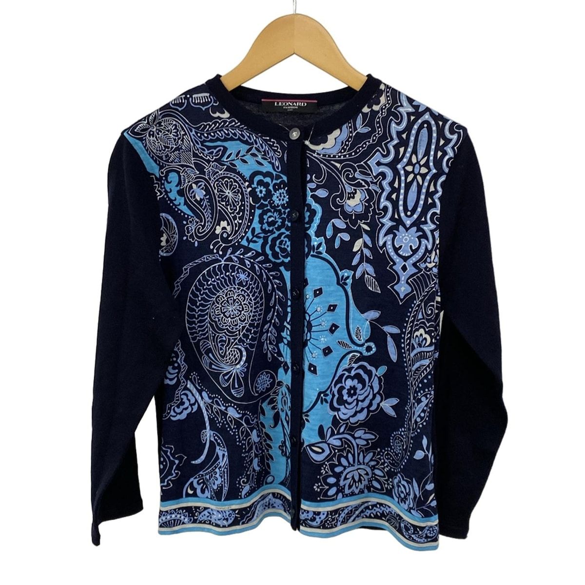 LEONARD(レオナール) カーディガン サイズL レディース美品 - ダーク
