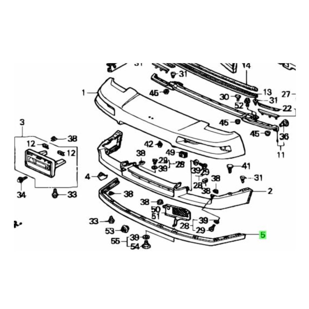 ホンダ 【NSX】 NA1 NA2 未使用 純正 フロントエアスポイラー 外装