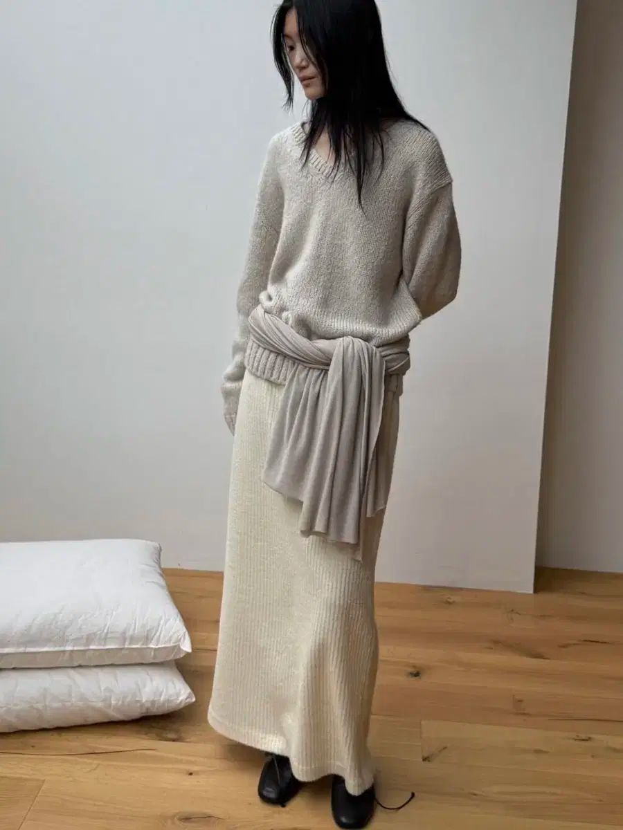 レターショップレターテクスチャペンシルスカート