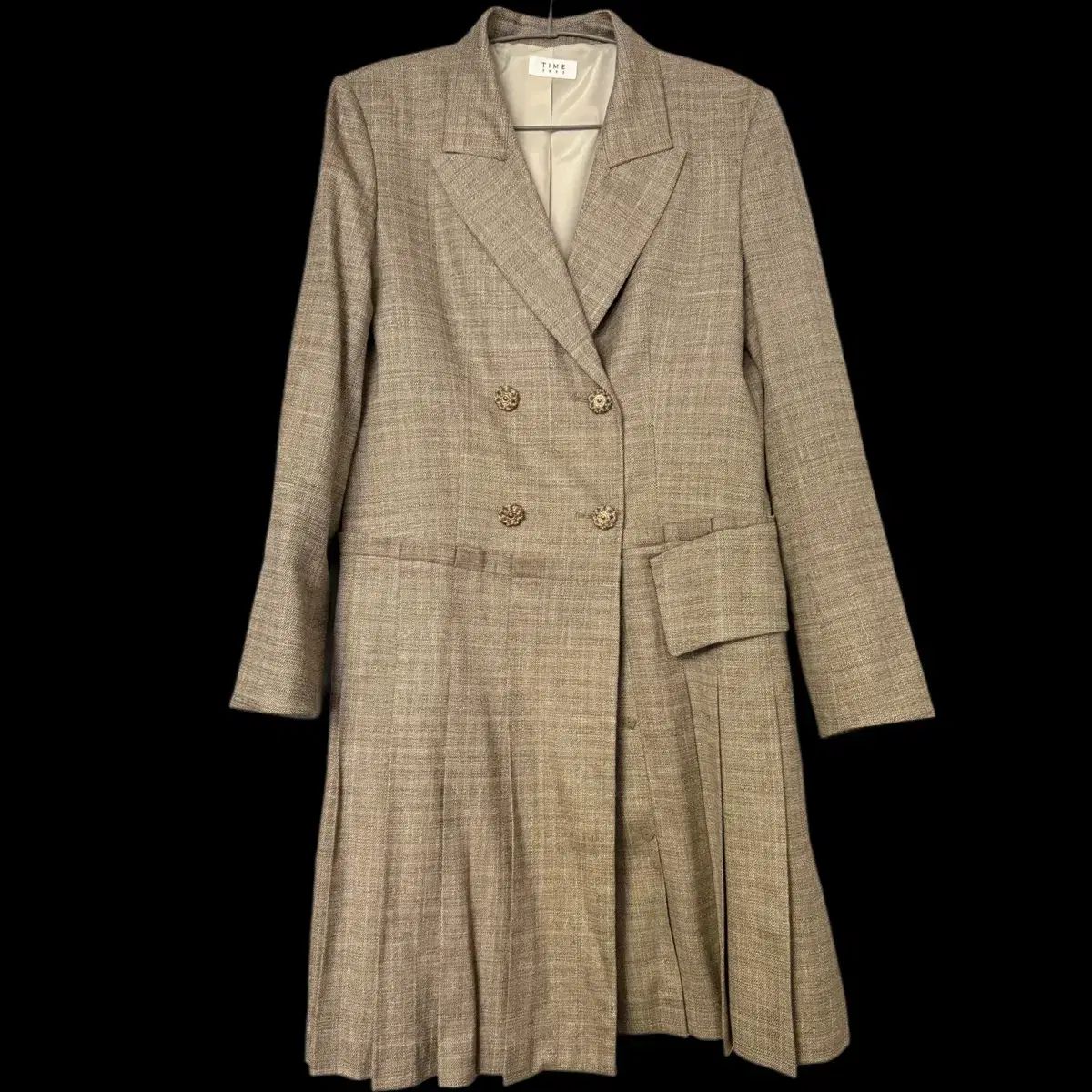 タイム プリーツ ワンピース ジャケット