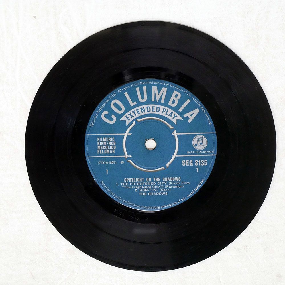 英 UK盤 SHADOWS/SPOTLIGHT ON THE SHADOWS/COLUMBIA SEG8135 7