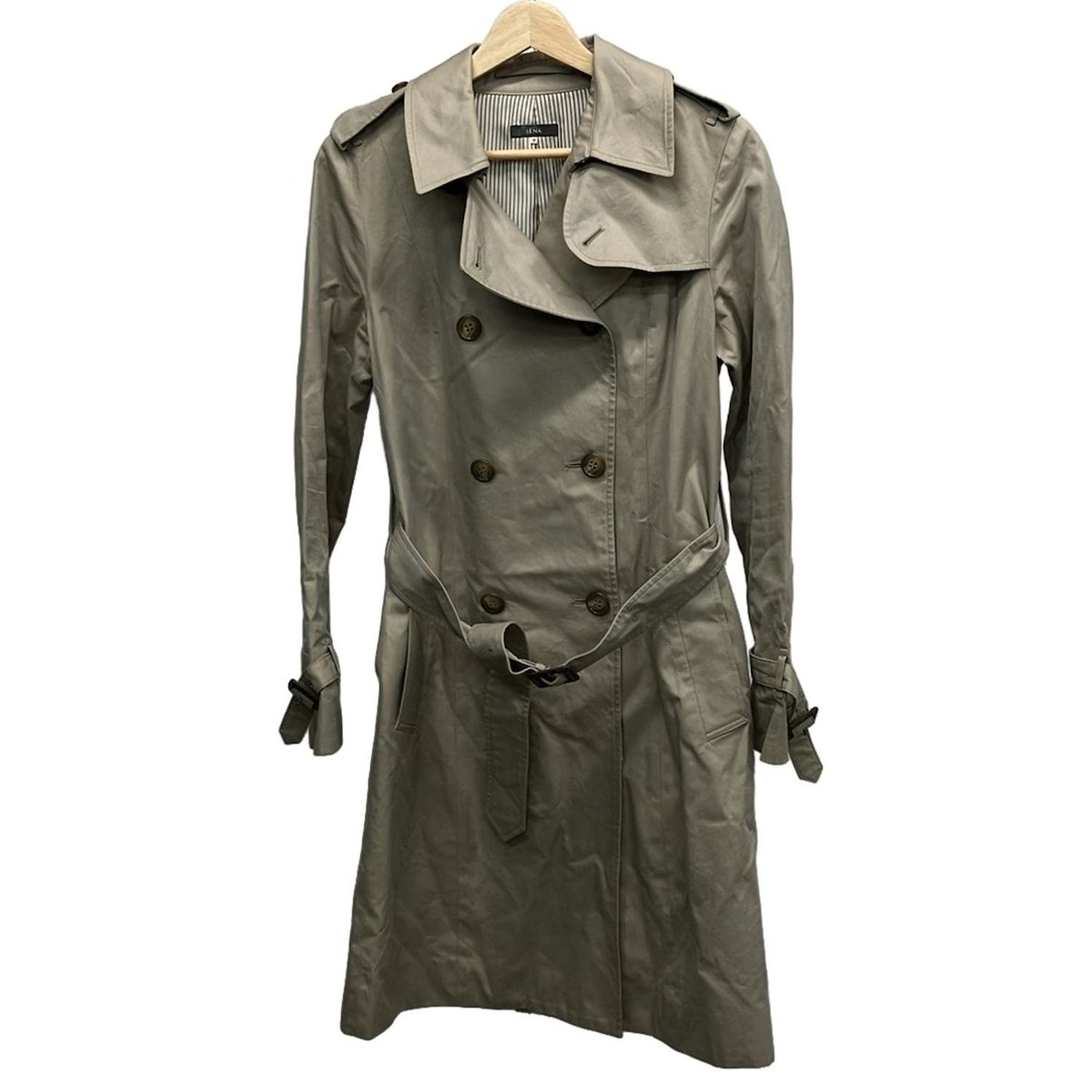 IENA(イエナ) トレンチコート サイズ38 M レディース - グレーベージュ