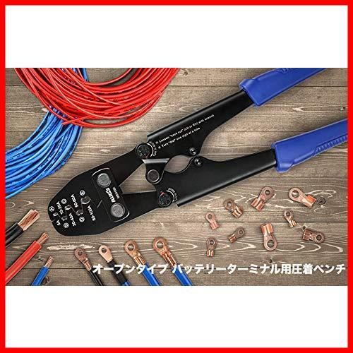 数量 アイウィス IWISS オープンタイプ バッテリーターミナル 圧着ペンチ 4 0 30 mm 2対応 IWS 5100 A