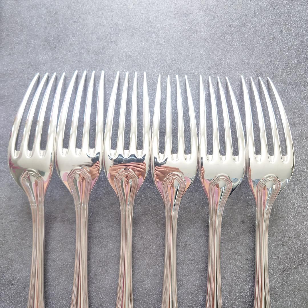 美品 クリストフル スパトゥール テーブルフォーク 6点 美品 クリストフル スパトゥール テーブルフォーク 6点 - メルカリ