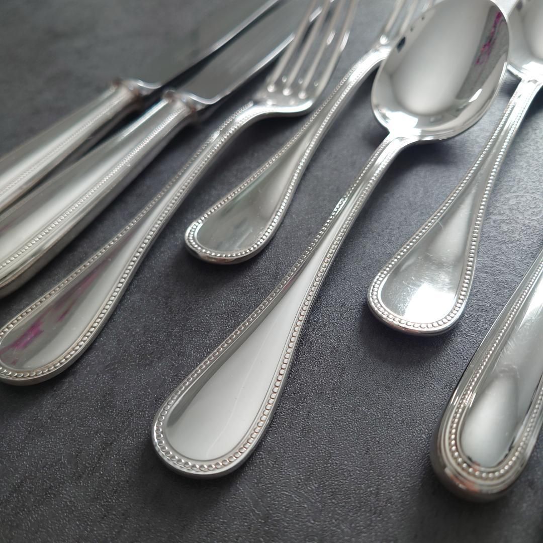 美品 クリストフル パール デザートサイズ 未開封含む 6点 クリストフル パール スタンダードサイズ デザートサイズ 未開封含む