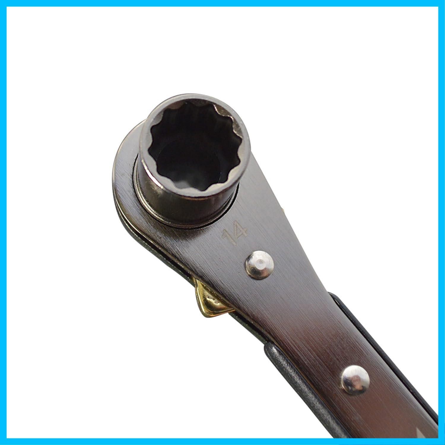 板ラチェットレンチ 黒金 165 mm フジ矢 FRS 12 BG