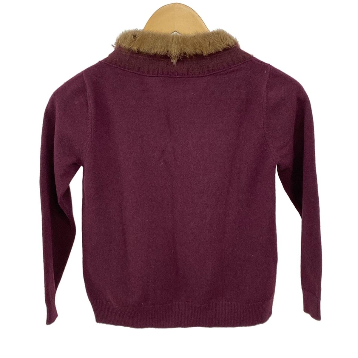 PRADA ボルドー　Ｖネックカーディガン　40　レディース　WOOL100％ PRADA ボルドーVネックカーディガン40レディースWOOL100％