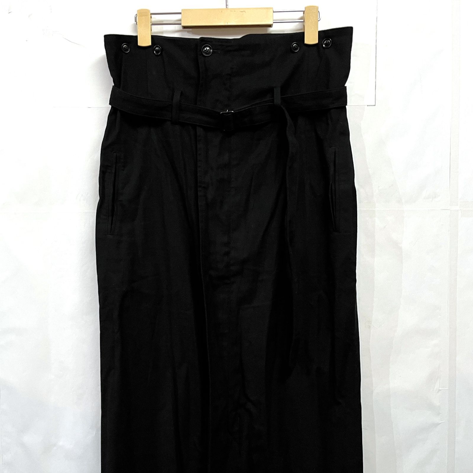 Yohji Yamamoto Y s｜ヨウジヤマモト ワイズ コットンレーヨン ベルト ロングスカート