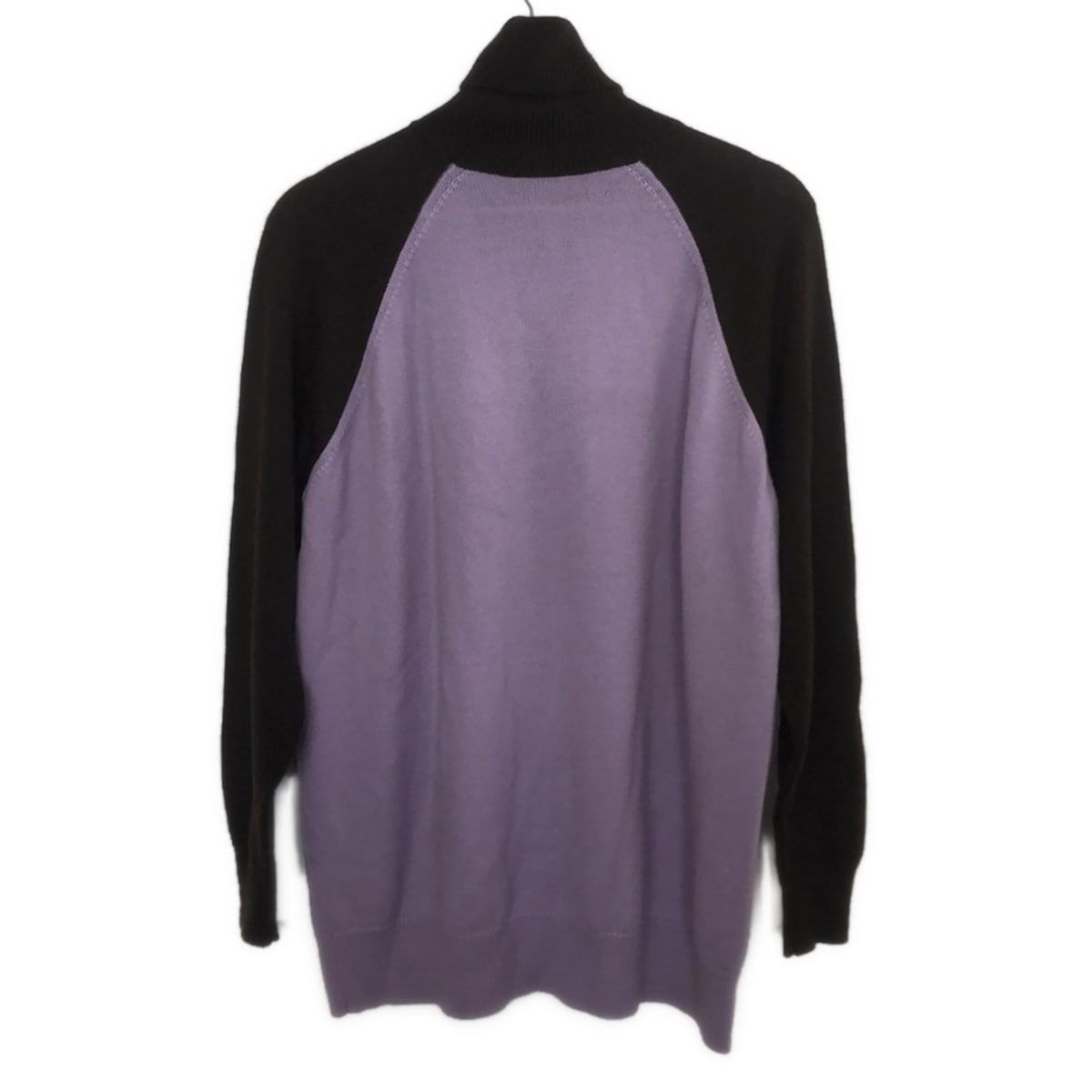 miumiu ミュウミュウ 長袖セーター サイズ36 S レディース - ライトパープル×ダークブラウン×黒 タートルネック ゴースト オバケ
