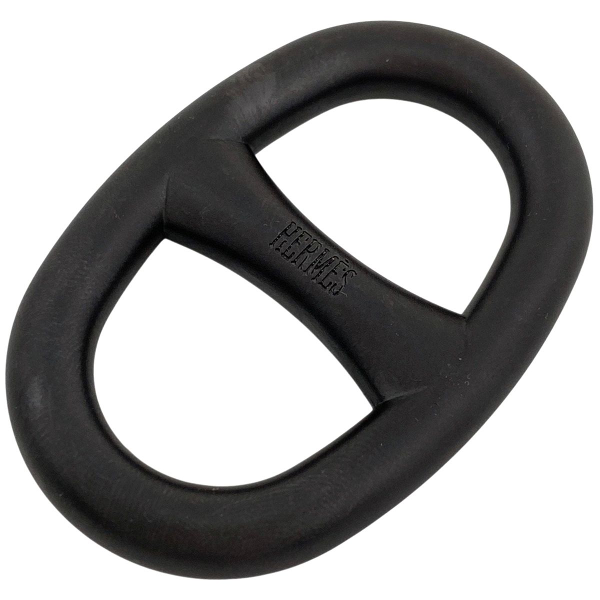 エルメス HERMES シェーヌダンクル スカーフリング スカーフ留め メタル ブラック レディース