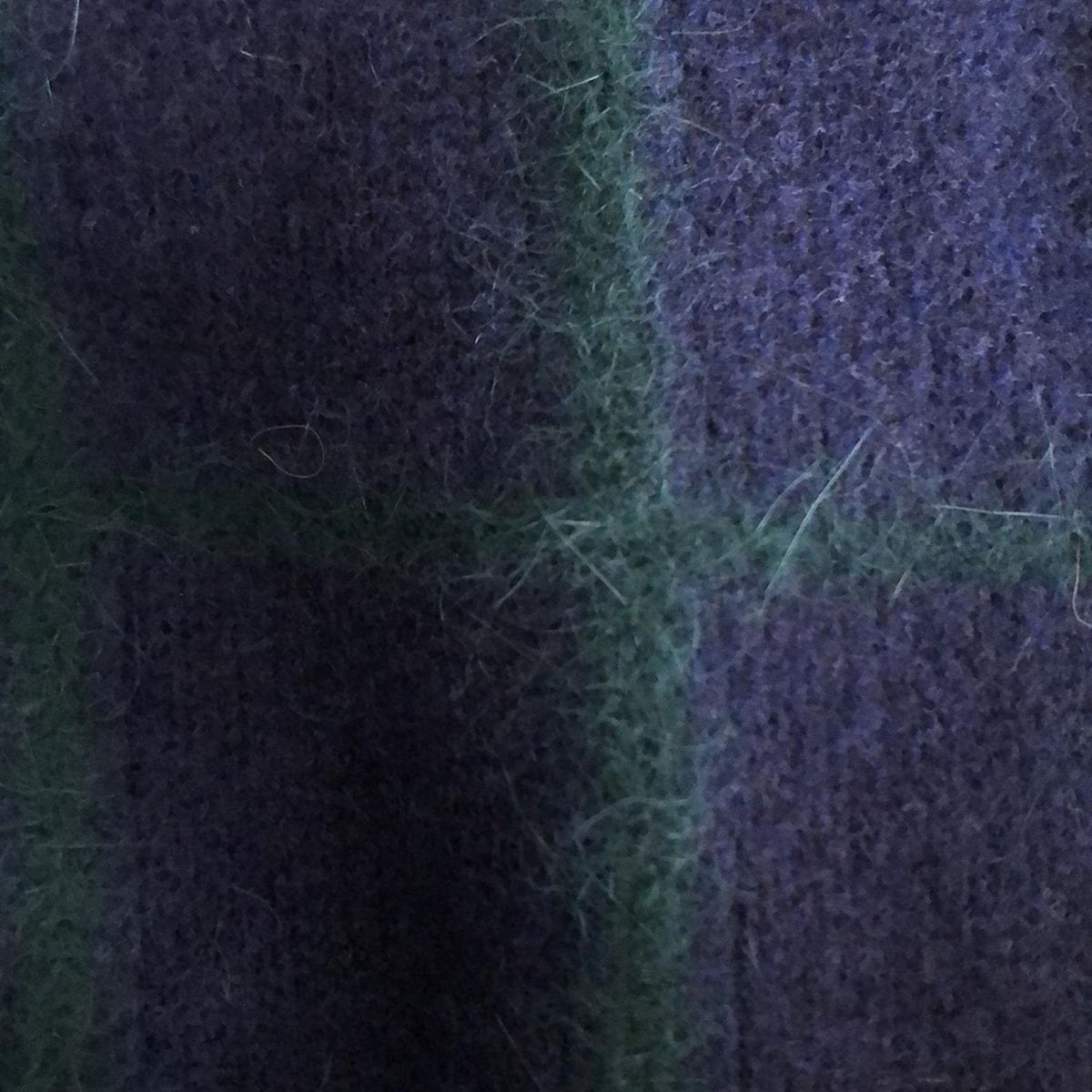  miumiu ミュウミュウ 長袖セーター サイズ42 M レディース - ダークネイビー×グリーン クルーネック チェック柄 長袖 ニット セーター