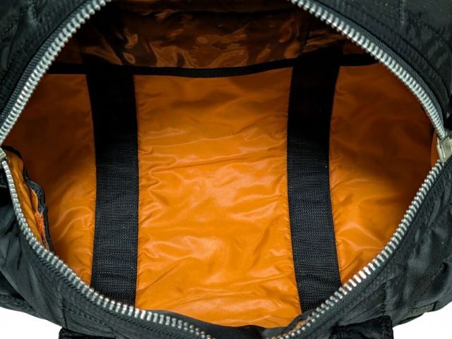 美品 ポーター タンカー ボストンバッグ ブラック 黒 ドラムバッグ