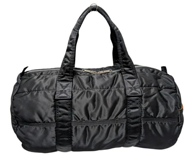 新品同様 ポーター タンカー ボストンバッグ ブラック 黒 ドラムバッグ