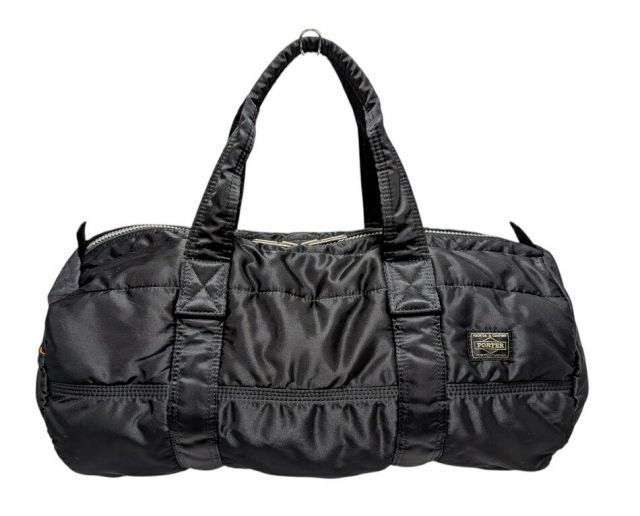 新品同様 ポーター タンカー ボストンバッグ ブラック 黒 ドラムバッグ