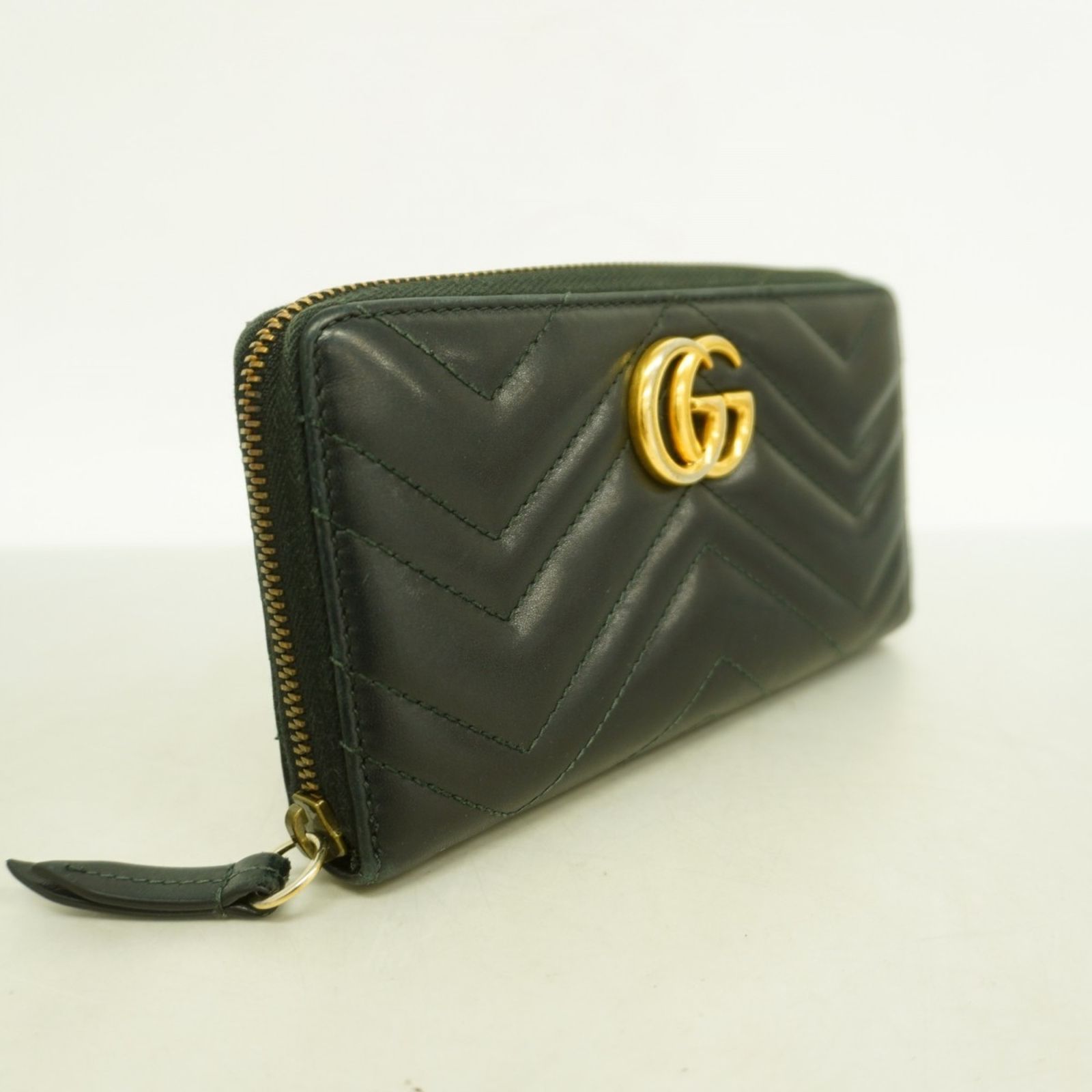 グッチ(Gucci) グッチ 長財布 GGマーモント 443123 レザー ブラック