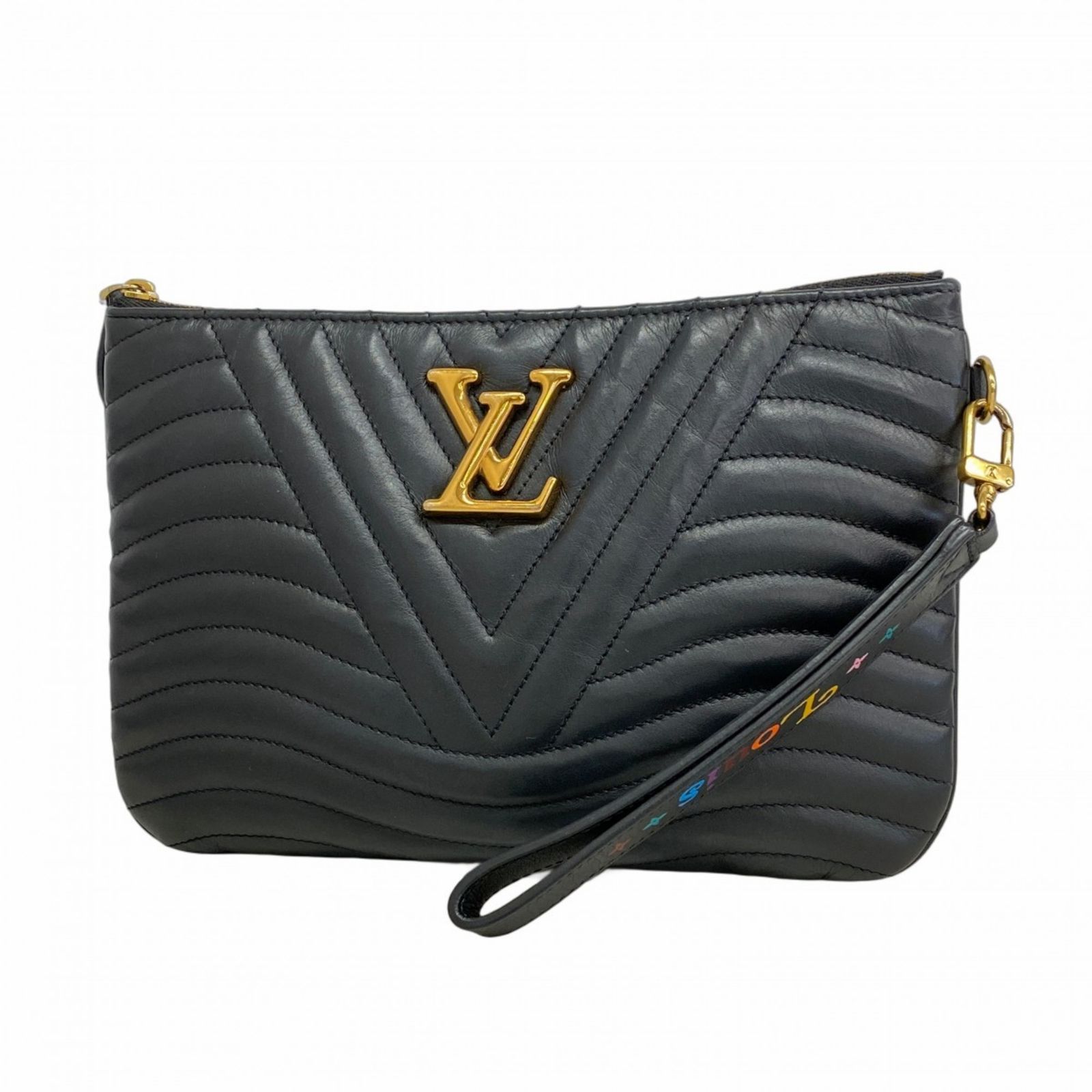 ルイ ヴィトン Louis Vuitton クラッチバッグ ニューウェーヴ ポシェットジップ M 63943 ノワールレディース