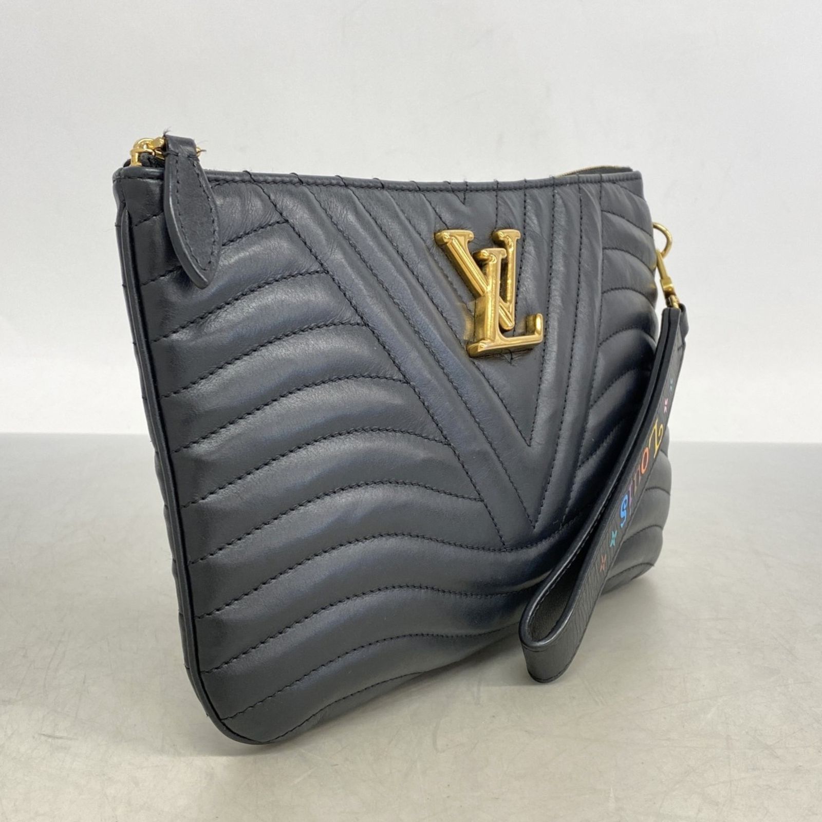 ルイ ヴィトン Louis Vuitton クラッチバッグ ニューウェーヴ ポシェットジップ M 63943 ノワールレディース