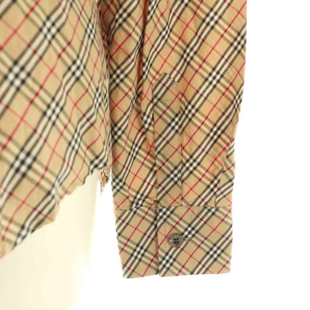  バーバリーブルーレーベル BLUE LABEL シャツ ノバチェック ナイト刺繍 長袖 38 ベージュ マルチ ES GY 53 長袖 シャツ ブラウス