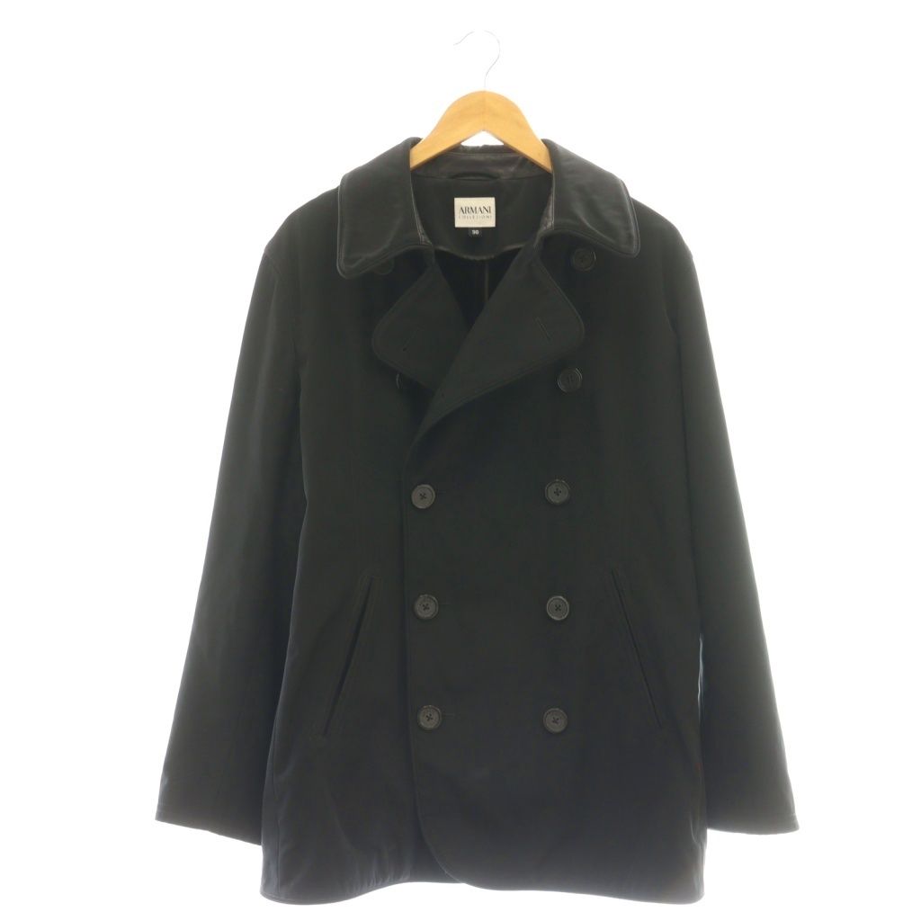 アルマーニ コレツィオーニ ARMANI ダブルコート アウター 50 ブラック CX GY 53