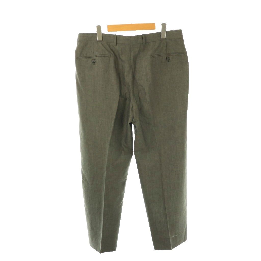 ルイヴィトン LOUIS VUITTON テーパードパンツ スラックス ジッパーフライ ウール 52 グレー DO GY 53