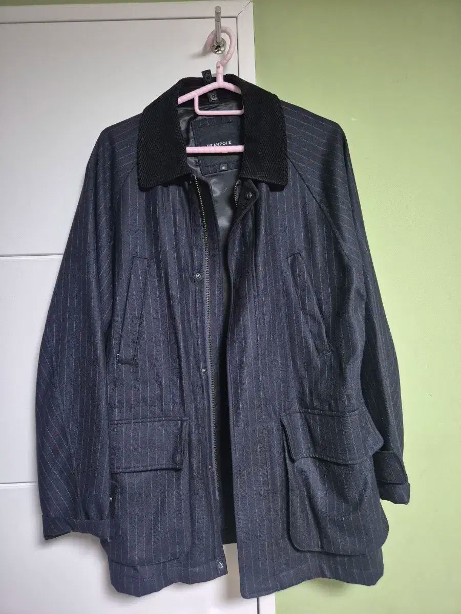ビーンポール バブアー味スケータチョークストライプジャケット サイズ 105