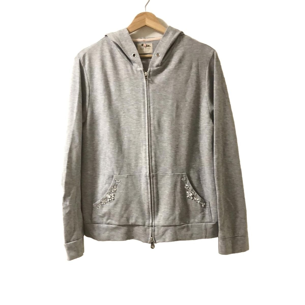 Rose Tiara(ローズティアラ) パーカー サイズ42 L レディース グレー