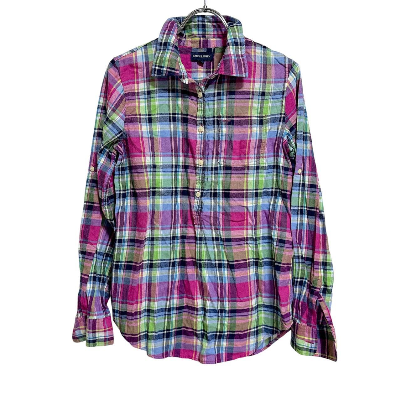 Z1542 RALPH LAUREN ラルフローレン チェック 長袖シャツ キッズ