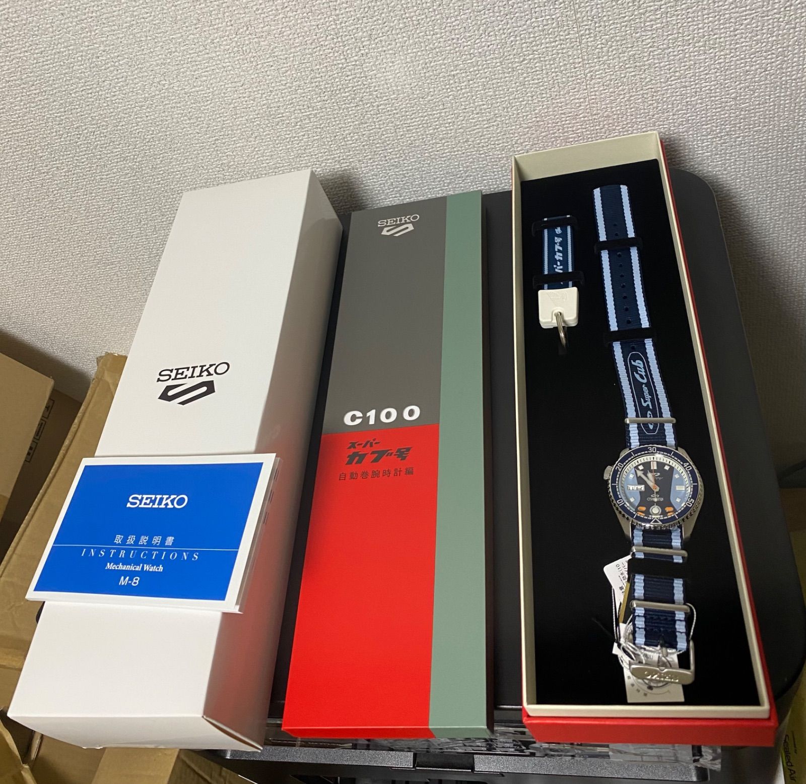  セイコー SEIKO 5 Sports SBSA237 スーパーカブ コラボレーション 自動巻き 5スポーツ 細見え 自動巻き時計 腕時計(アナログ)