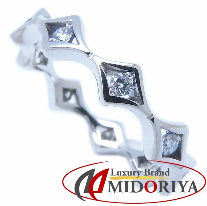 De Beers デビアス ダイヤモンド リング 指輪 12号 K 18 WG ホワイトゴールド レディース 294499 BJ