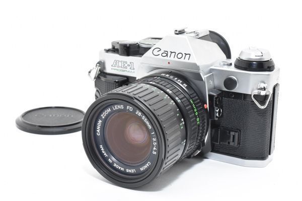 キヤノン Canon AE 1 PROGRAM FD 28 55 mm F 3 5 4 レンズセット シャッター鳴き無し 5426_12_80