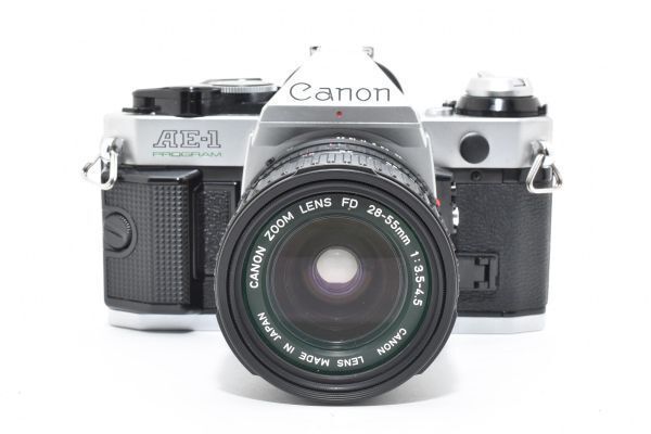 キヤノン Canon AE 1 PROGRAM FD 28 55 mm F 3 5 4 レンズセット シャッター鳴き無し 5426_12_80