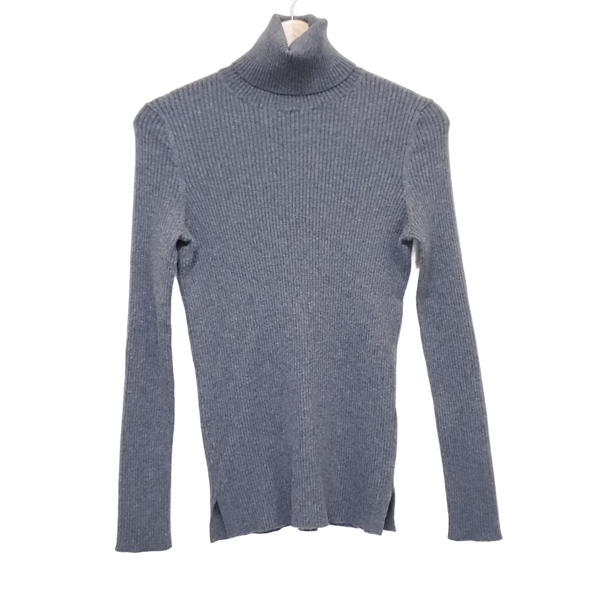 Drawer ドゥロワー 長袖セーター サイズ2 M レディース ダークグレー タートルネック