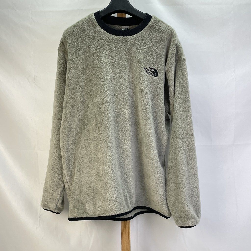 01 w 5690 ザ ノースフェイス THE NORTH FACE Versa MID CREW バーサミッドクルー フリーストレーナー ニュートープ グリーン サイズS インドネシア製 スウェット ポリエステル NA 72480 品