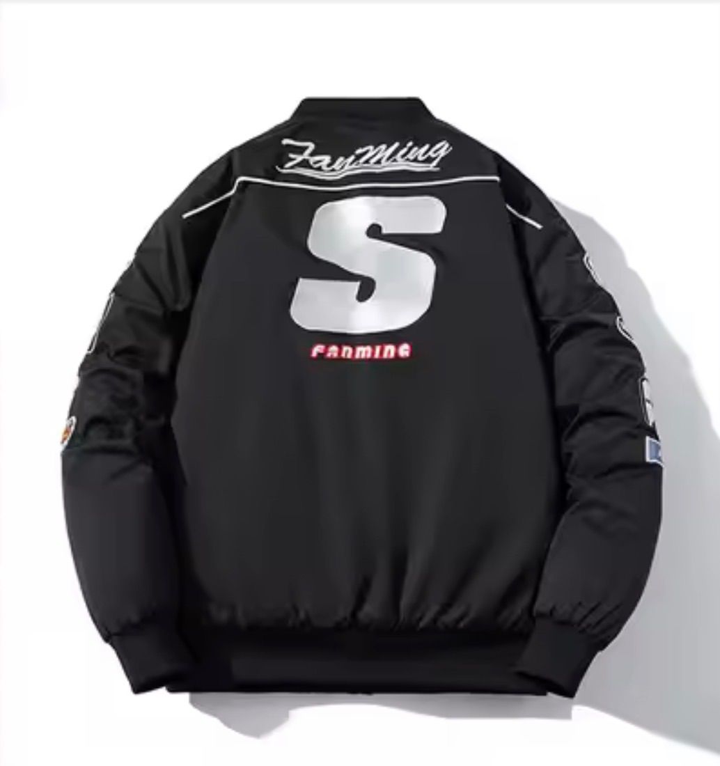 バーシティージャケット 韓国ストリート スタジャン オーバーサイズ ユニセックス