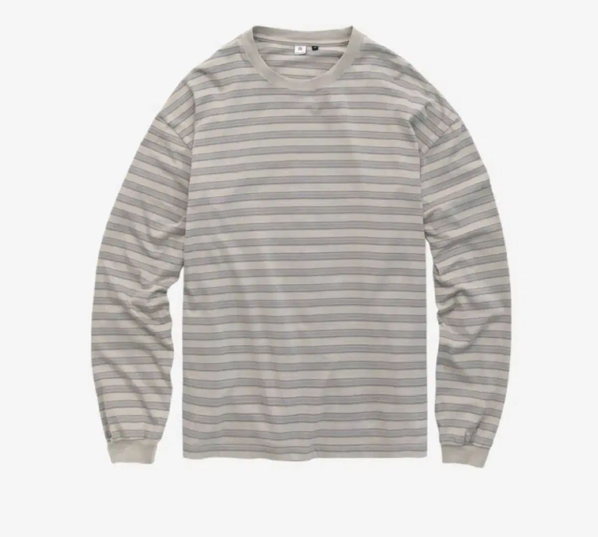 4 POLYTERU ストライプ ロングスリーブ エクリュ