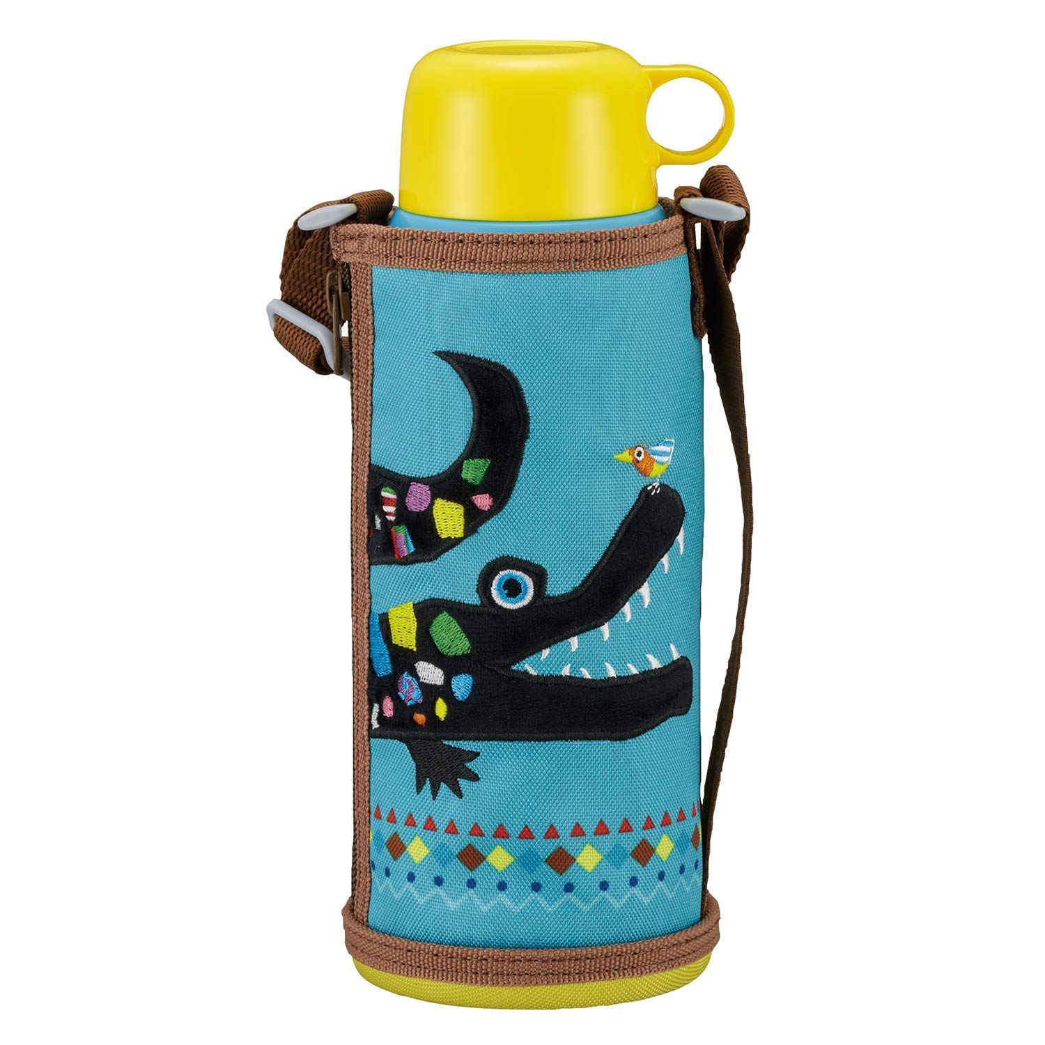 直飲み コップ 800 ml 付 2 WAY ステンレス 水筒 ボトル ポーチ付き タイガー サハラ コロボックル タイガー魔法瓶 TIGER ワニ MBR C 08 GAW