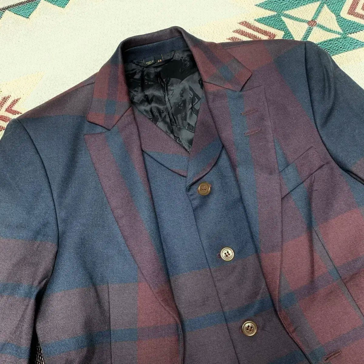 ヴィヴィアン ウエストウッド ロンドン ウール チェック ベスト ブレザー セット