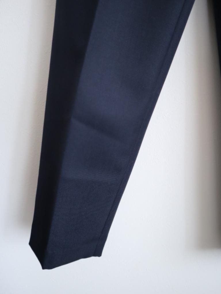 theory セオリー WOOL HOPSACK PLT TAPER PNT 製 ～XSサイズ ネイビー パンツ フォーマル シンプル 6459826