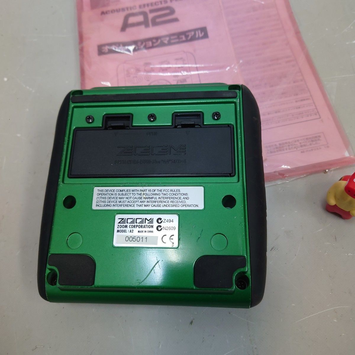 ZOOM A2 Acoustic Effects Pedal 動作品 マニュアル付き