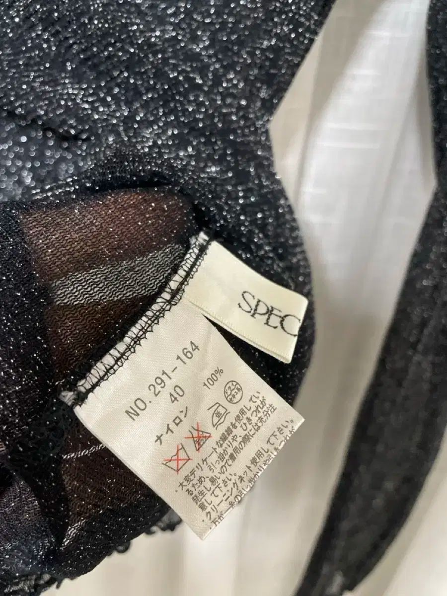 ラメ シースルーTシャツ