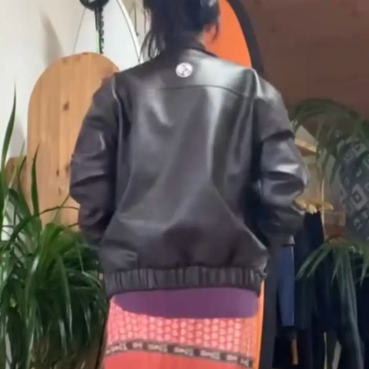 earthjigu レザー GU ジーユー ジャンパー