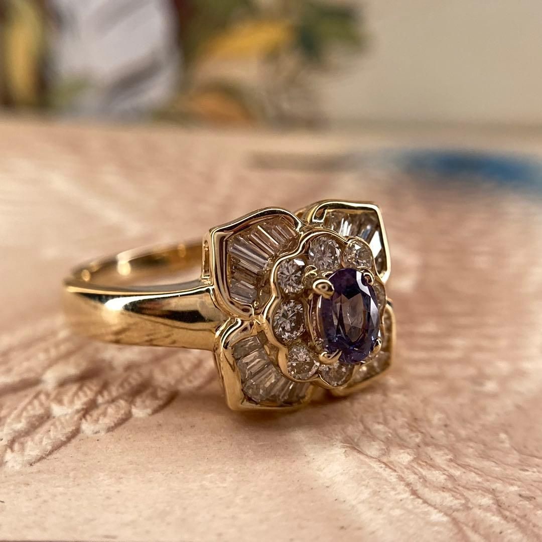 天然アレキサンドライト ダイヤモンド